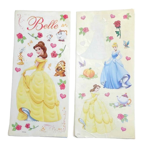 Disney Princess Sandylion Large Sticker Sheets Ariel Jasmine Belle Snow White - Picture 13 of 16
